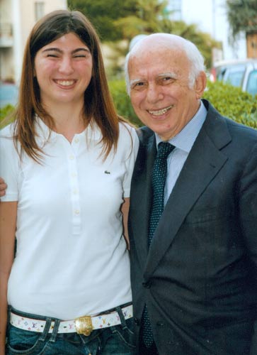 Con la nipote Chiara, 2010